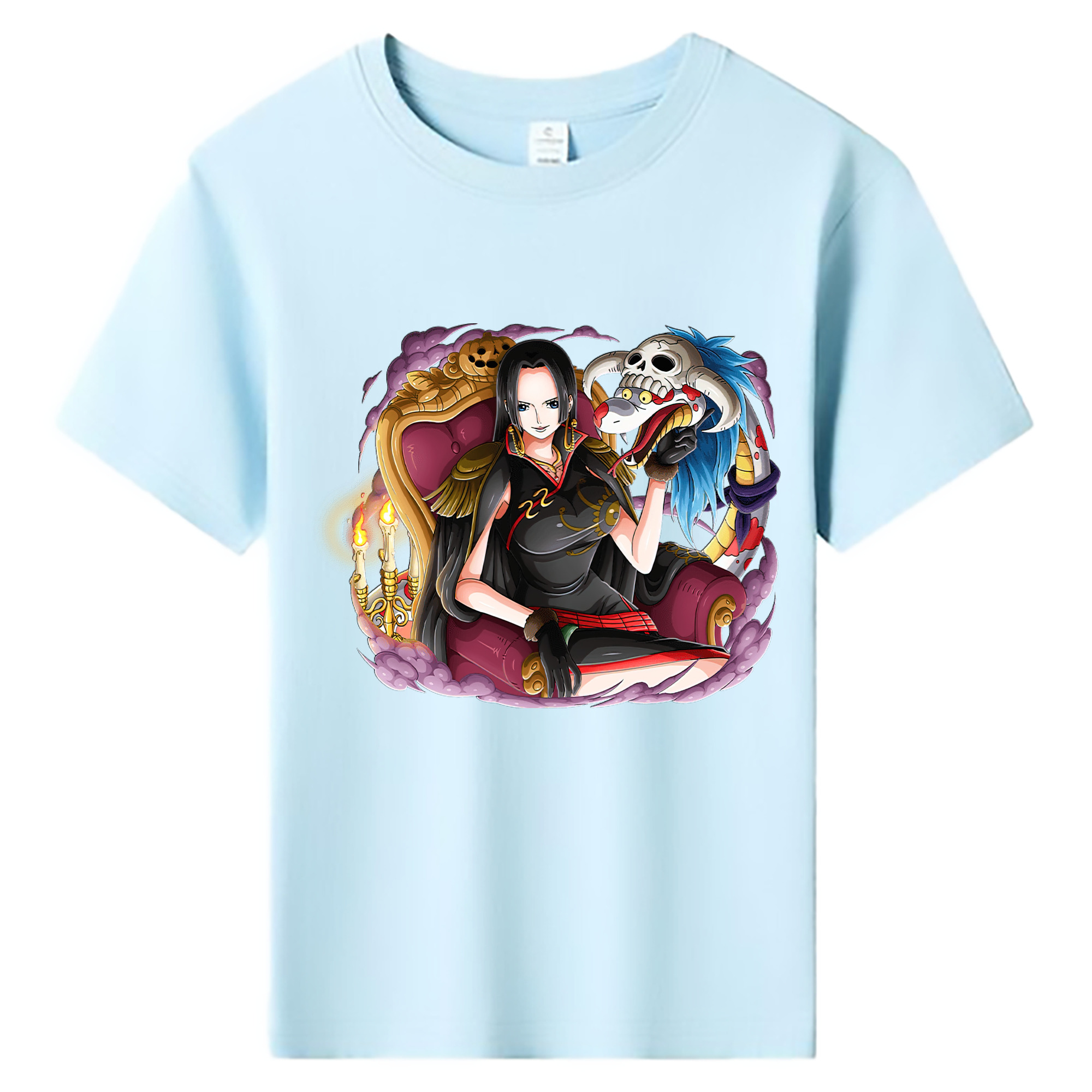 ワンピース ボア・ハンコック ONE PIECE Boa·Hancock 綿100％キッズTシャツ（フロントプリント）